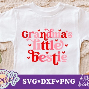 Omas kleine Bestie-Svg-Datei, Omas Mädchen-Svg-Datei, Omas Mädchen-Svg-Datei, Neugeborenen-Svg-Datei, Ain't no Grandma like the one