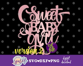 Oh baby svg, Cake topper svg, It's a Girl svg, Baby Girl svg, dxf, png, Baby Shower svg, Oh Baby svg files