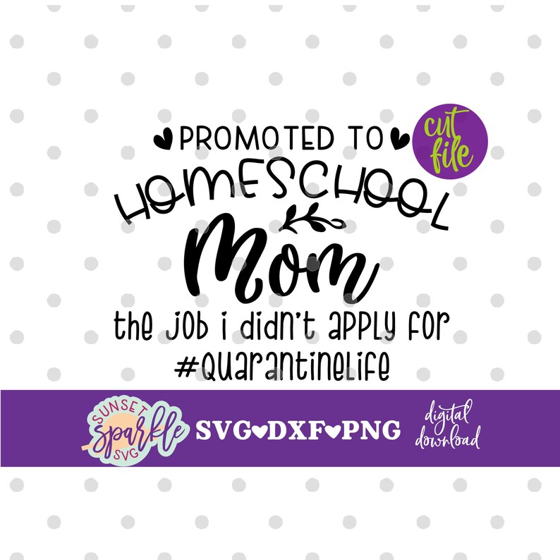 Momlife svg Promoted to Homeschool Mom svg Mom svg dxf | Etsy