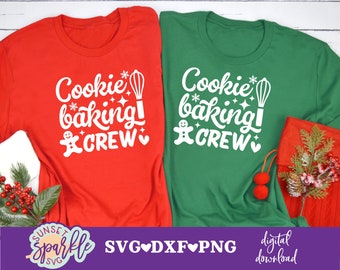 Cookie Baking Crew svg, kerstkoekje svg, dxf, png-bestand, Official Christmas Cookie Baking Crew svg-bestanden, Christmas Baking svg