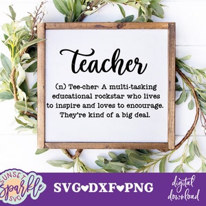 Lehrer-Definitions-Svg, Dxf, Png-Datei, Lehrer-Svg, Lehren-Svg, Back to School, Lehrer-Spruch, Lehrer-Spruch, Lehrer-Geschenk