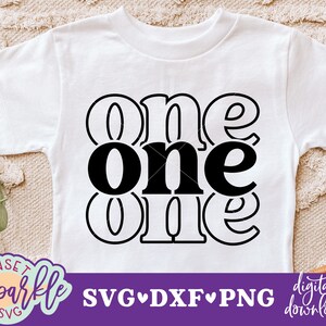 Fichier svg 1er anniversaire - premier anniversaire svg, svg anniversaire à effet d'ondulation, dxf, fichier png, anniversaire garçon svg, anniversaire fille