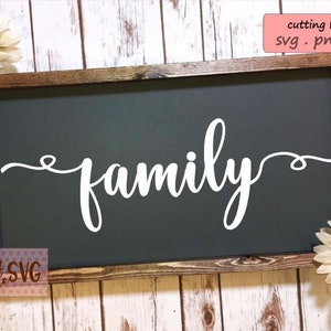 family wood sign svg, family quote saying svg, home decor svg, family stencil svg, living room svg file