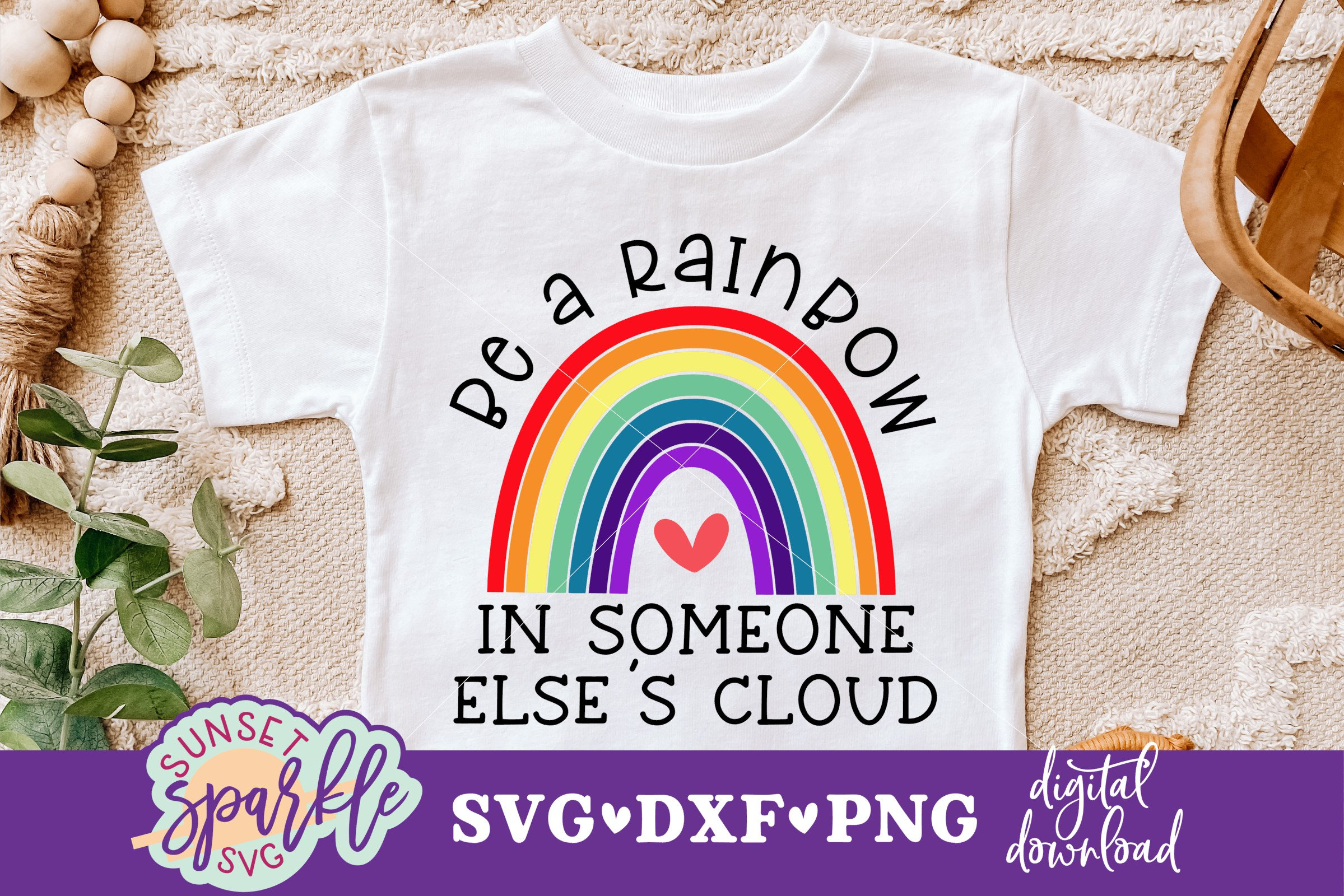 Be A Rainbow in Someone Else's Cloud Svg File Dxf File - Etsy