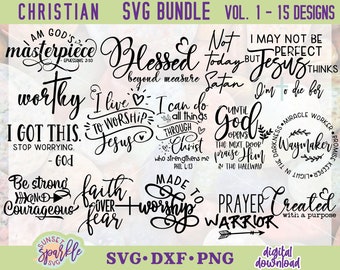 Christliches SVG-Bundle - Christliche svg, dxf, png-Datei, Bibel-Vers-Svg, christliches SVG-Bundle vol. 1, Ostern svg