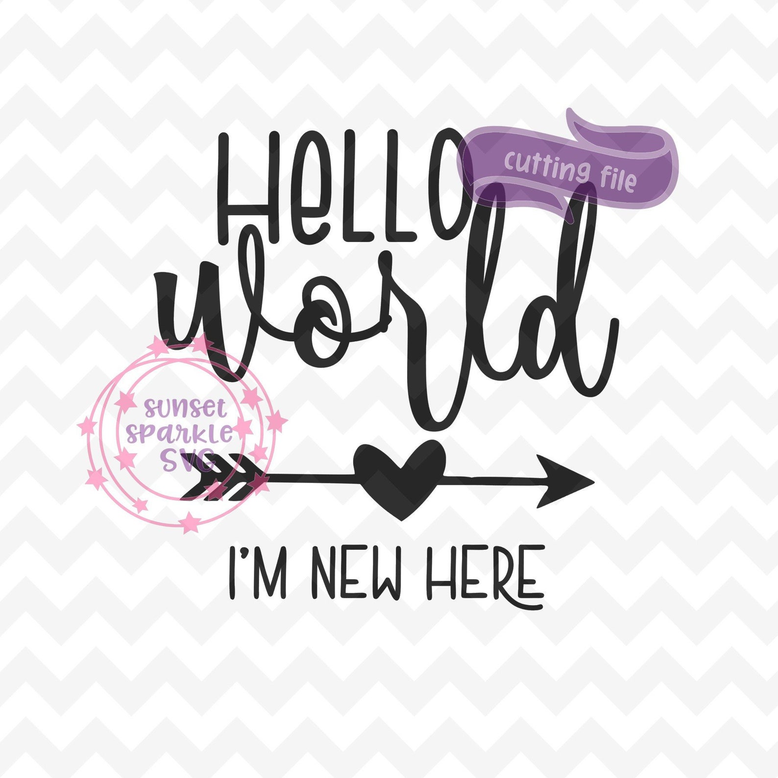 Hello World SVG Newborn Svg Onesie Svg Dxf Png Instant - Etsy