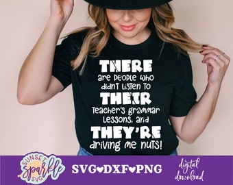 Escuela Svg - Maestro Svg, Divertido Svg, dxf, png, descarga instantánea, Ahí están, archivo Svg para Cricut y Silhouette, Escuela Svg divertido