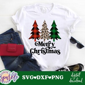 Merry Christmas svg, Christmas svg, dxf, png instant download, Plaid Christmas Tree svg, Christmas Saying svg, Christmas Shirt svg, Holiday