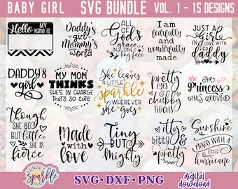 Baby Girl svg - Baby Girl SVG Bundle, Baby Girl Bundle svg, dxf, png file, svg files for cricut and silhouette