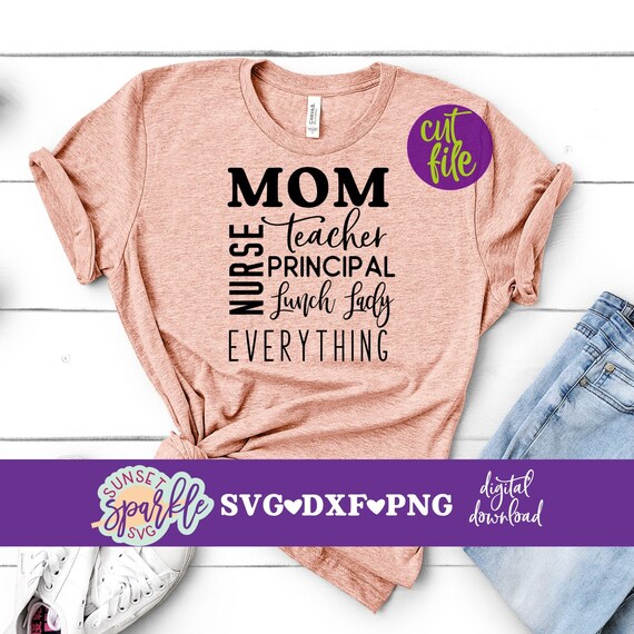 Homeschool svg, Homeschool Mom svg, Mom svg, dxf, png file, Home Schooling svg, Virtual learning svg for cricut