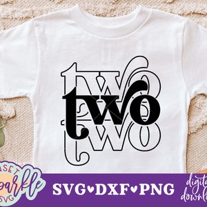Fichier svg 2e anniversaire - 2e anniversaire garçon svg, deux svg Ripple Effect anniversaire svg, dxf, fichier png, anniversaire garçon svg, Birthday Girl