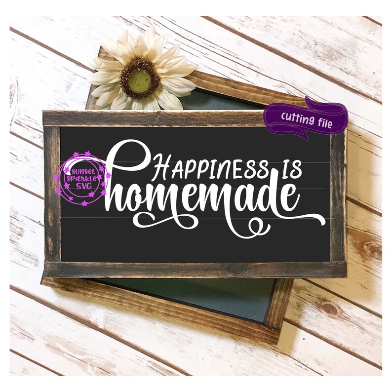 Download Happiness is Homemade svg room svg Home svg Wood sign svg ...