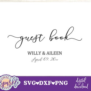 Teken ons gastenboek svg, bruiloft svg, dxf, png, instant download, gastenboek svg voor cricut en silhouette, gastenboek svg, afdrukbaar