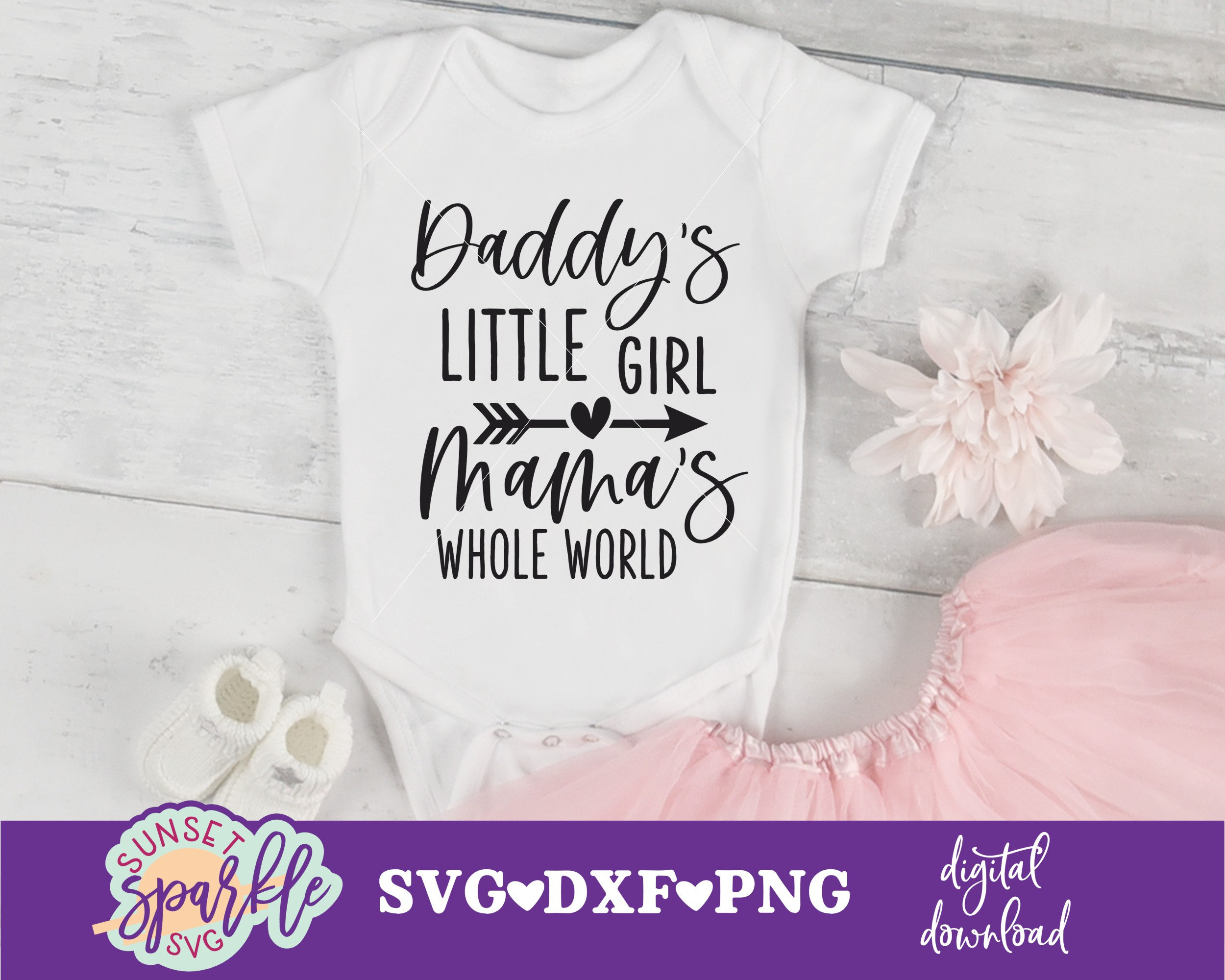 Daddys girl mommys world onesie sale