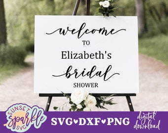 Bridal Shower Sign svg, Bridal Shower svg, DIY Bridal Shower Sign svg, dxf, png instant download, Bride To Be SVG, Printable