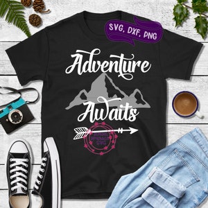 Adventure Awaits svg, Camping svg, dxf, png, instant download, Wedding svg for cricut and silhouette, camp svg, Campsite svg, Camper svg