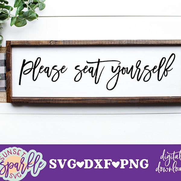Panneau Métallique 'Please Seat Yourself' - Déco Man Cave Ou Salon, Style Vintage