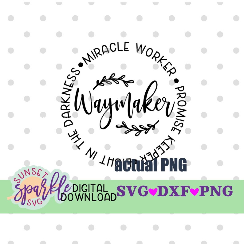 Download Waymaker svg Christian svg dxf png file Religious svg | Etsy