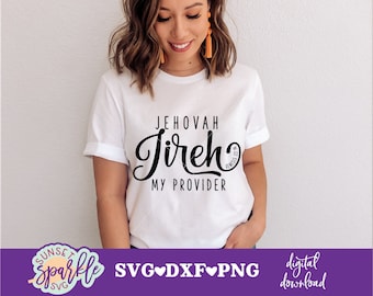 SVG cristiano - Jireh SVG, Jehová Jireh Mi Proveedor SVG, DXF, PNG, descarga instantánea, Archivos SVG de fe, Eres más que suficiente