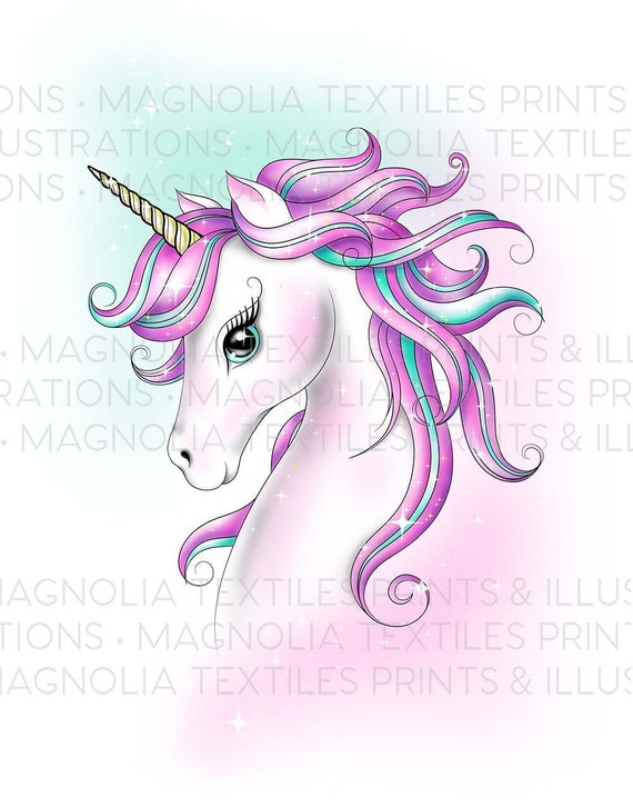 UNICORN ILLUSTRATION MAGICAL,Unicorn,Printable Unicorn Artwork  Download,Poster for Girls Room, Unicorn Gift and Decor, Instant Unicorn Art