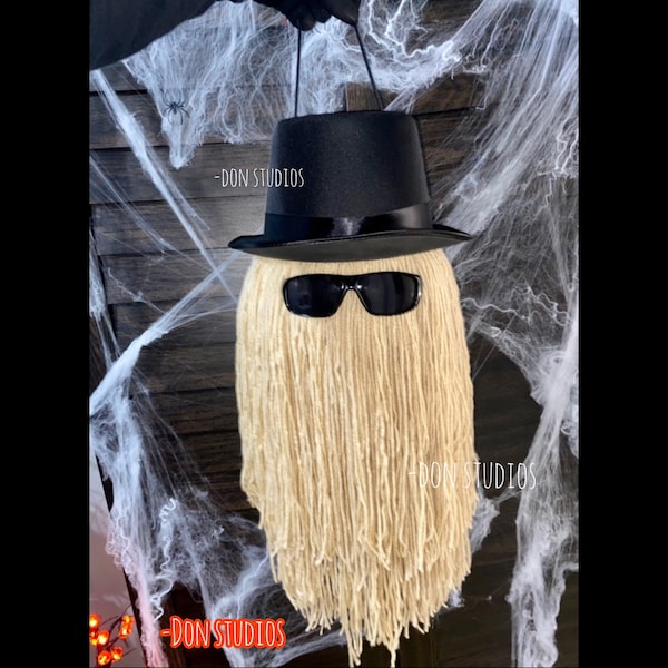 Cousin Itt [TOP HAT version] Prop Candy Pail Addams Family IT Halloween Horror Bucket Wednesday Costume Trick or Treat Morticia