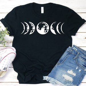 Moon Phases Shirt, Moon Shirt, It&#39;s Just A Phase Moon, Hippy Shirt, Moon Graphic Tee, Lunar Phases