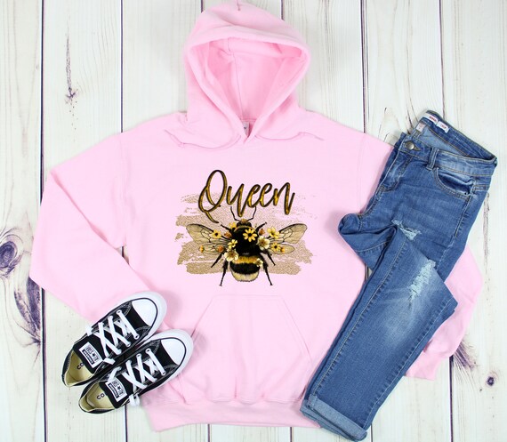 Queen Bee Hoodie Bee Hoodie Save the Bees Hoodie Bee Lover Hoodie Bee Gift Honey Bee Hoodie Etsy