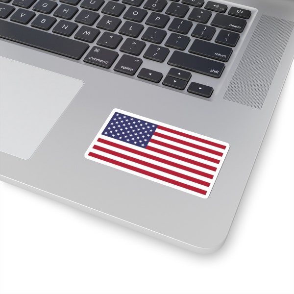 USA Flag Sticker for windows, lunch boxes, laptops, cases, lockers, hard hats, etc