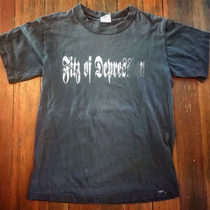Vintage Fitz of Depression 90s Single Stitch Punk Tee T Shirt S