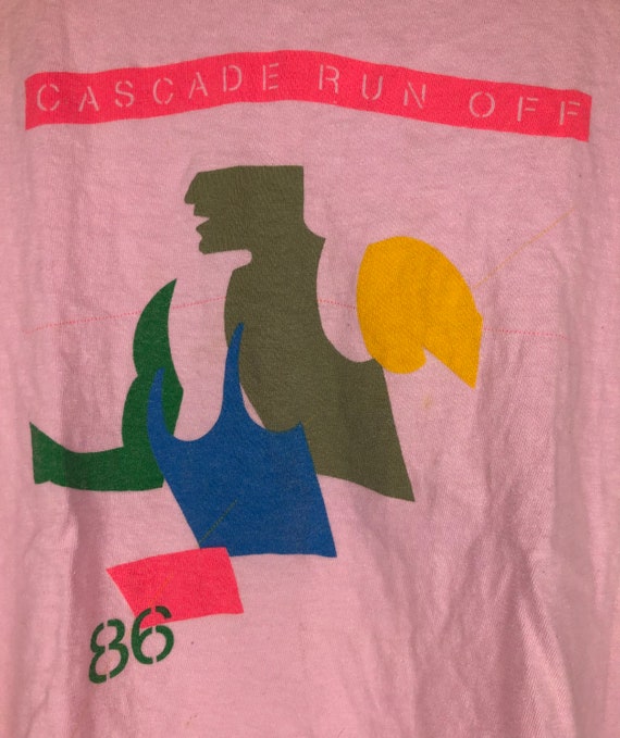 Vintage 1986 Nike Cascade Run Off Race Tee T Shir… - image 2