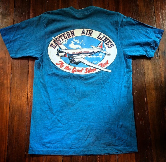 Vintage 90s Single Stitch Eastern Airlines Aviation Tee T - Etsy
