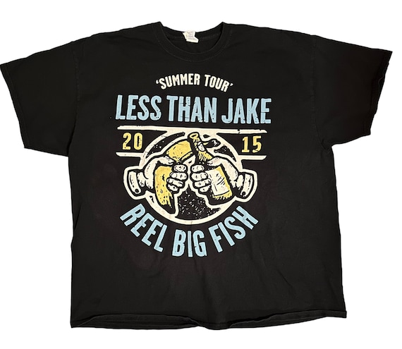 Less Than Jake 2015 Reel Big Fish Concert Tour Tee T Shirt 2XL