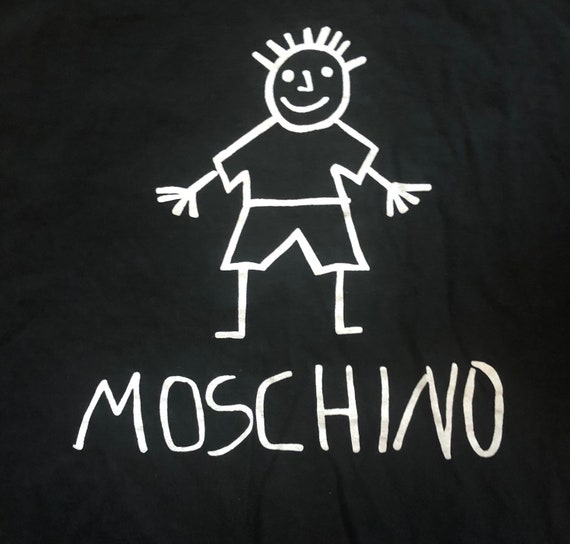 Vintage 90s Moschino Milano Single Stitch Stick F… - image 3