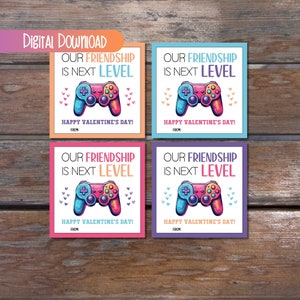 Valentine&#39;s Day Gaming Friendship Tags - Set of 24