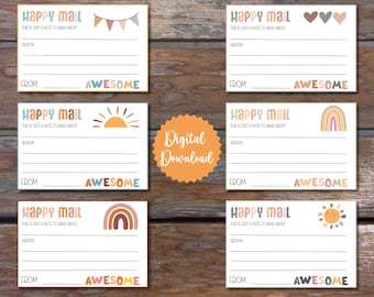 Teacher Happy Mail Notes: Printable Student Encouragement (PDF)