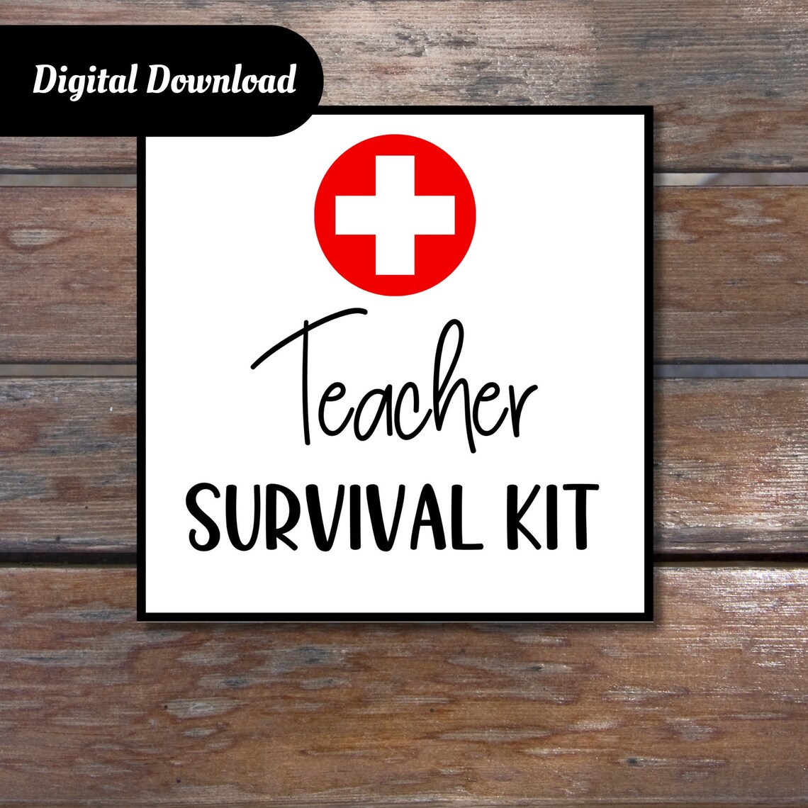 Teacher Survival Kit Printable Tags - Etsy