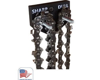 Chainsaw Chain Hanger DULL & SHARP Wall Mount Storage Organizer