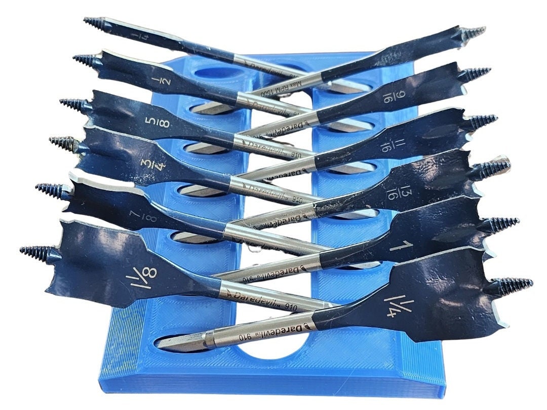 Spade Bit Storage Tool Box Holder Etsy