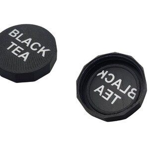 Mason Ball Jar Lid Replacement BLACK Plastic Cap |Regular Mouth 16oz & 32oz Quart/1L | Quantity Discount |Custom Label Option| HANDWASH ONLY image 8