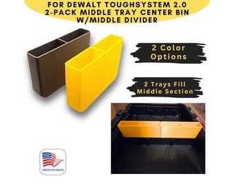 For DEWALT ToughSystem 2.0 Organizer Model # DWST08040 - Center Bin 2-pack *High Temp Option Available*