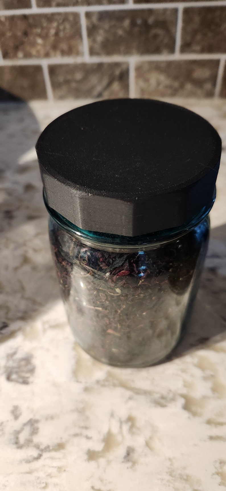 Mason Ball Jar Lid Replacement BLACK Plastic Cap |Regular Mouth 16oz & 32oz Quart/1L | Quantity Discount |Custom Label Option| HANDWASH ONLY image 6