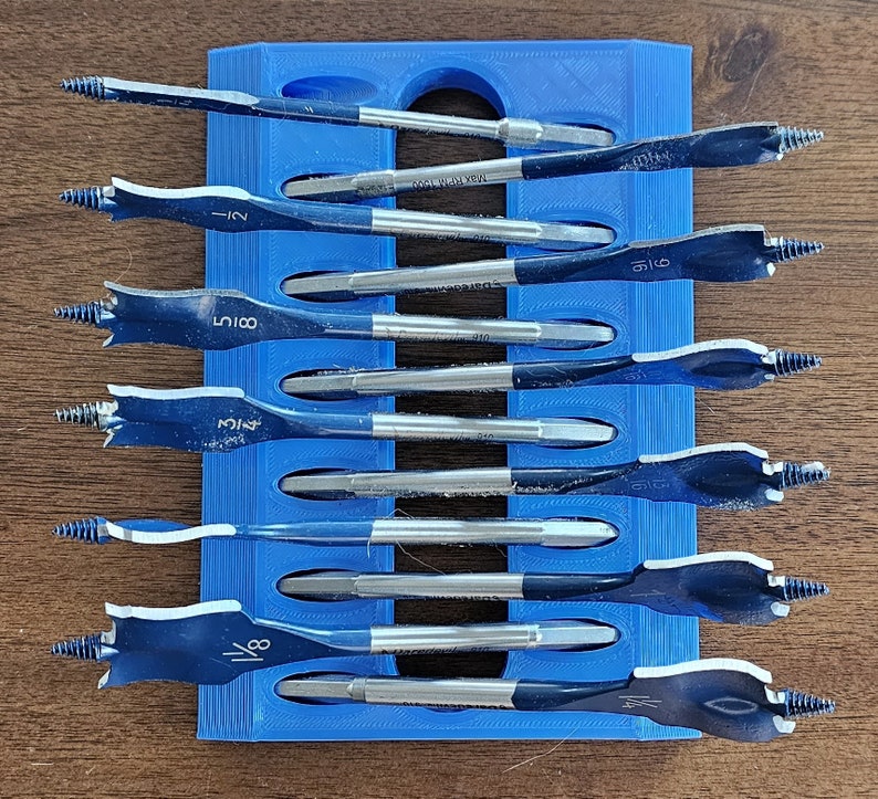 Spade Bit Storage Tool Box Holder Etsy