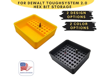 For DEWALT ToughSystem 2.0 Organizer - Insert Small Tray Divider Hex Bit Storage - 2 DESIGN CHOICES