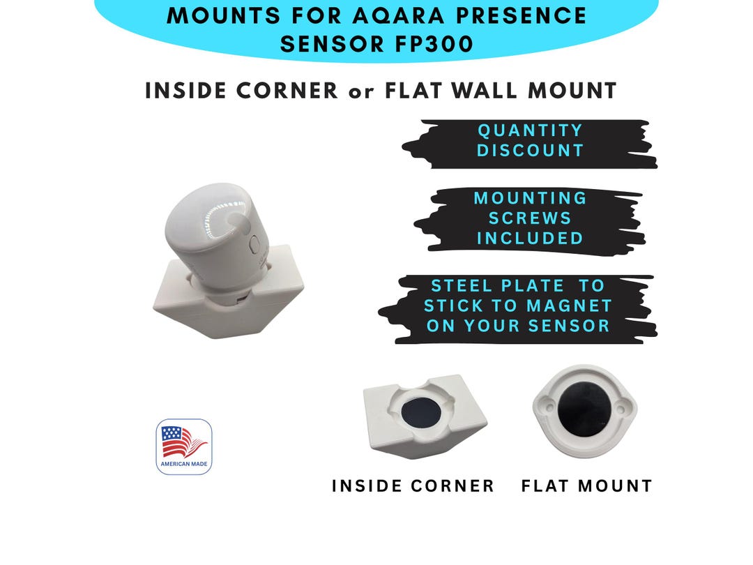 Aqara Presence Sensor FP300 INSIDE Corner or FLAT Wall Mount Option ...