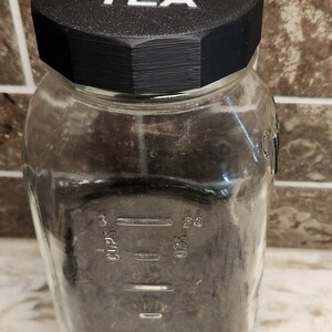 Mason Ball Jar Lid Replacement BLACK Plastic Cap |Regular Mouth 16oz & 32oz Quart/1L | Quantity Discount |Custom Label Option| HANDWASH ONLY image 7