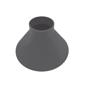 Puede incluir: Un jarr&oacute;n de cer&aacute;mica gris con una base ancha y redondeada y una abertura estrecha. El jarr&oacute;n es perfecto para exhibir una sola flor o un peque&ntilde;o ramo.