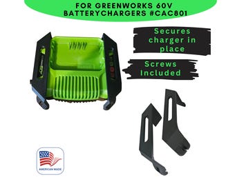 MOUNT FOR Greenworks 60V Battery CHARGERs #CAC801 to secure holder in place