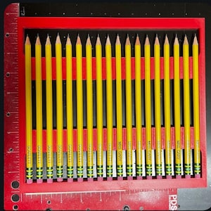 eufyMake E1 Pencil Jig Template or other UV Printers, Screen printers | HOLDS 18 #2 PENCILS | Fits any flatbed printer