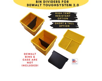 DeWalt ToughSystem 2.0 Organizer Bin Dividers – Short, Tall, High Temp Options