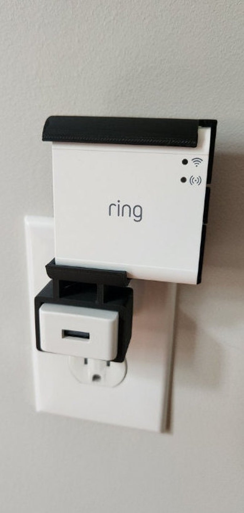 RING Bridge Smart Lighting Mount Hub Storage Wall Plug in Holder Smart ...